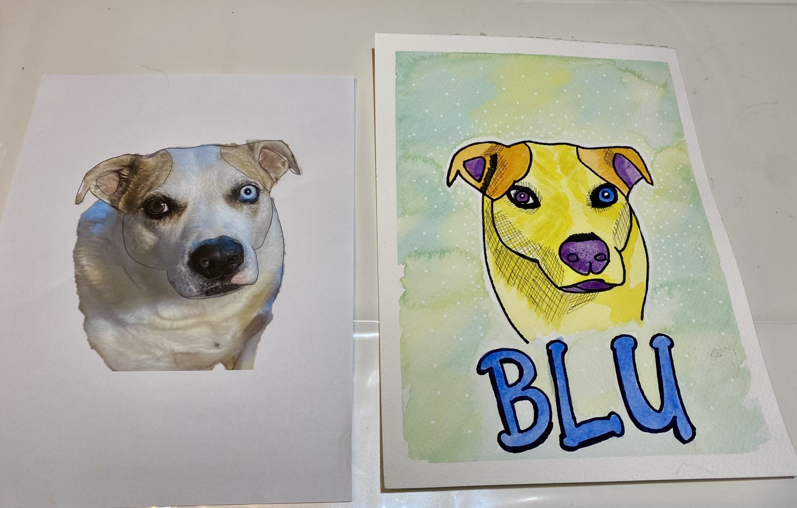Blu - yellow