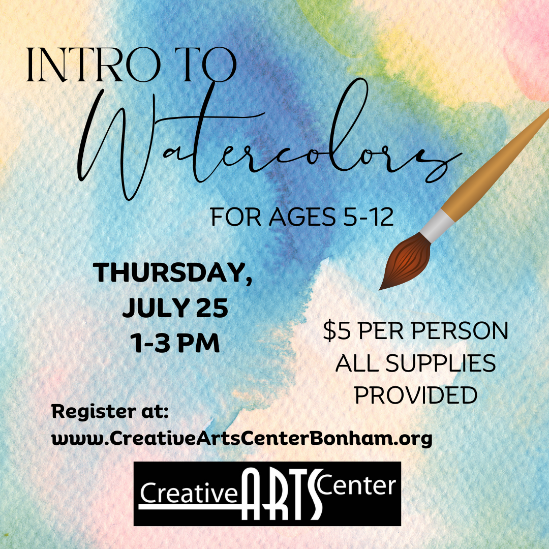 Intro to Watercolors - Creative Arts Center