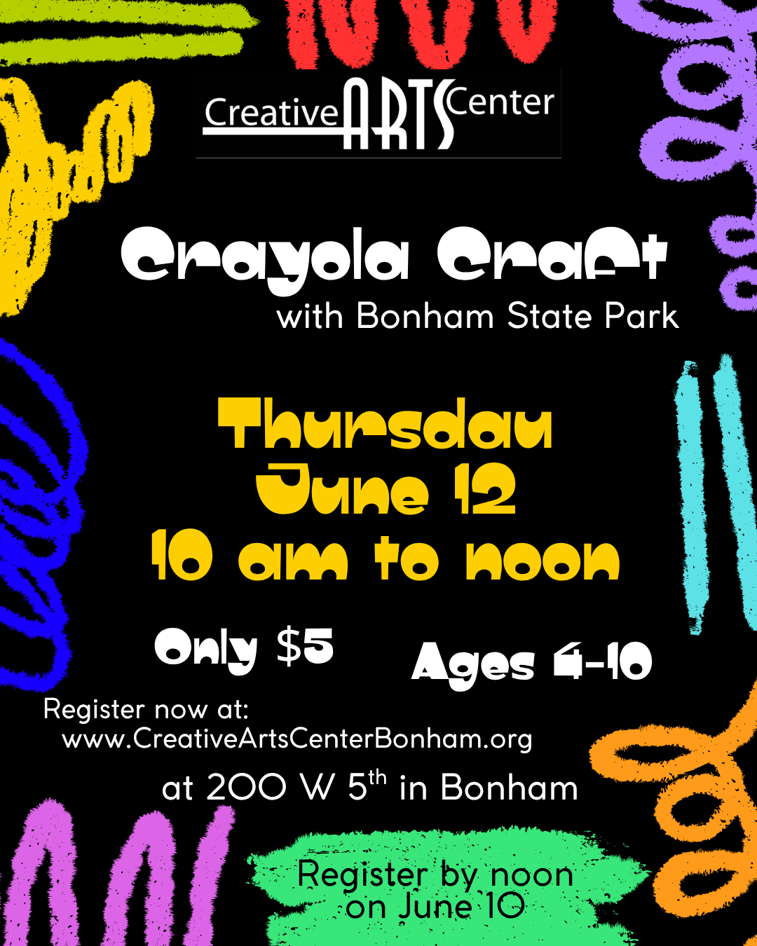 Crayola Craft Bonham State Park