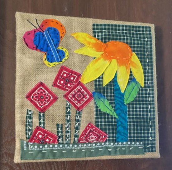Fiber art collage 3