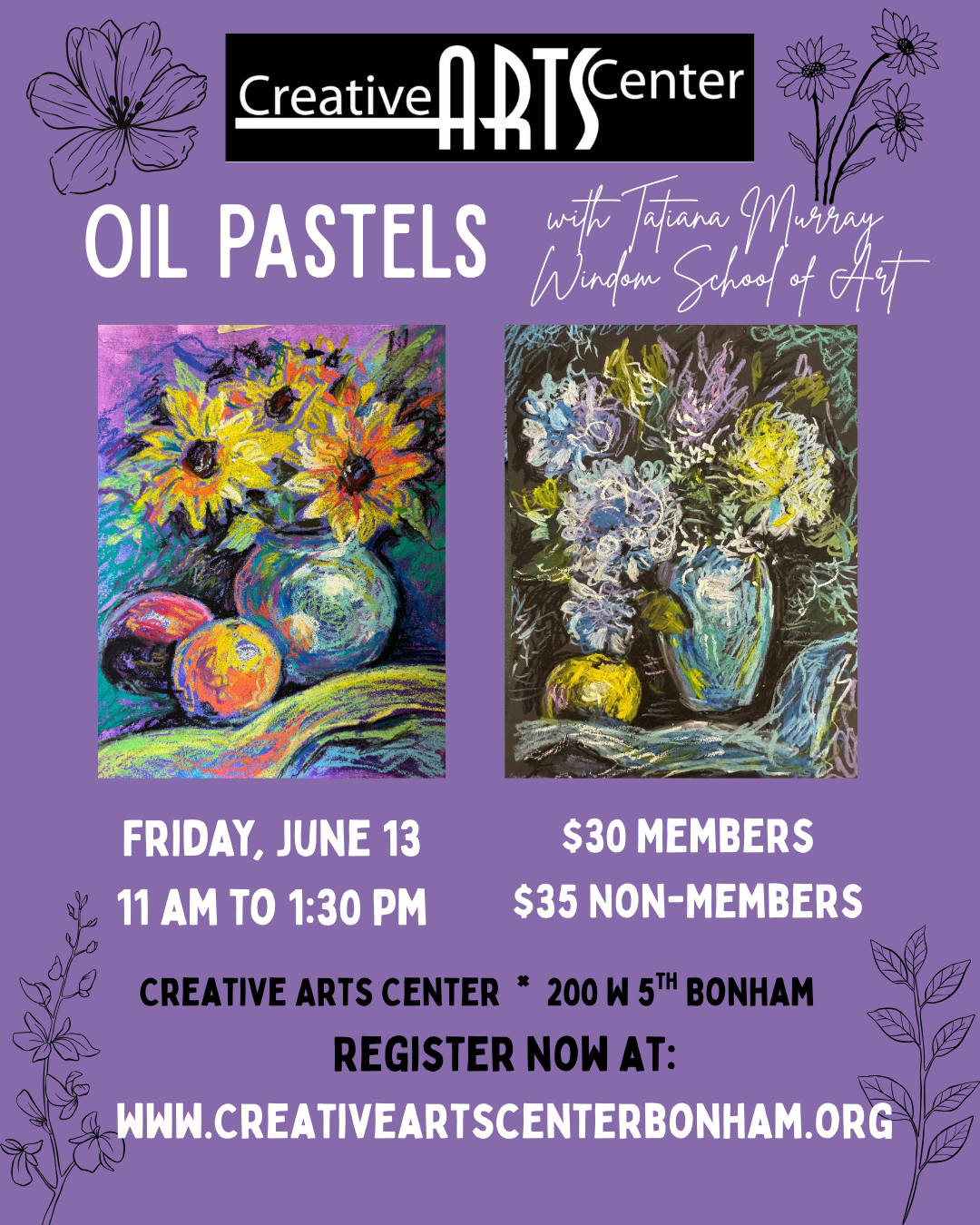 Oil Pastels with Tatiana